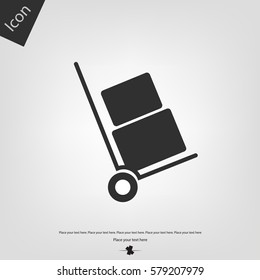 Hand truck icon