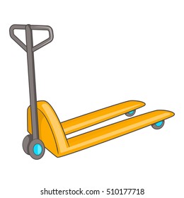 Hand truck icon. Cartoon illustration of hand truck vector icon for web design