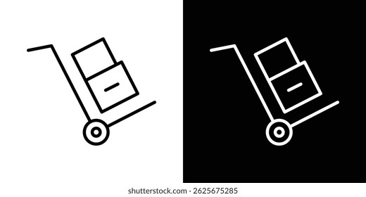Ícone de caminhão mão coleção de vetor. ilustração de sinal de vetor