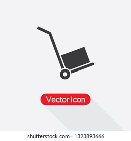 Hand Truck Icon Vector Illustration Eps10