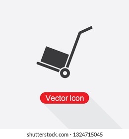 Hand Truck Icon Vector Illustration Eps10