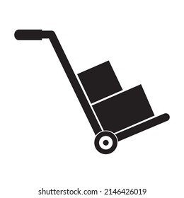 hand truck icon vector illustration sign