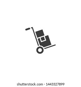 Hand Truck vector glyph style icon