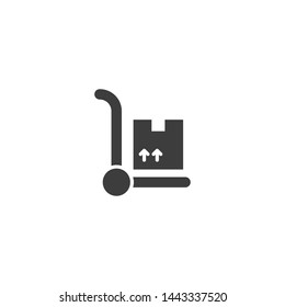 Hand Truck vector glyph style icon