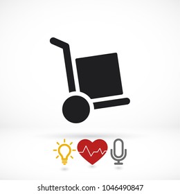 Hand truck Vector icon