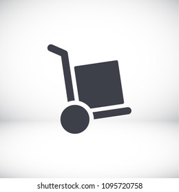 Hand truck Vector icon