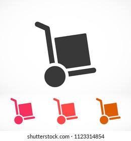 Hand truck Vector icon