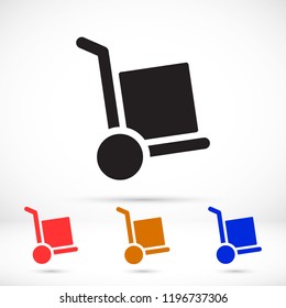Hand truck Vector icon