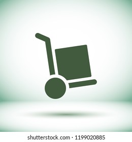 Hand truck Vector icon