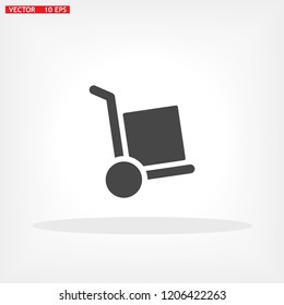 Hand truck Vector icon
