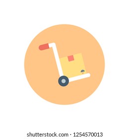 Hand Truck Vector Icon