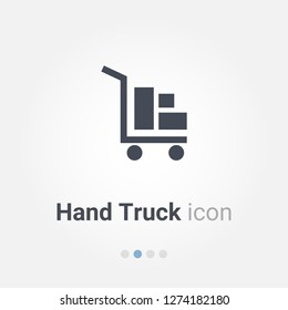 hand truck vector icon