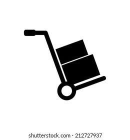 Hand Truck - Vector Icon