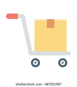 
Hand Truck Vector Icon 
