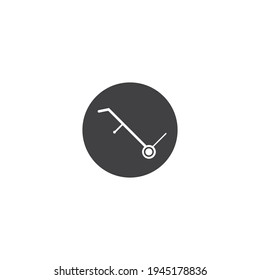 hand truck vector icon illustration design