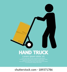 Hand Truck Vector Illustration