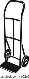 Hand Truck Vector Illustration