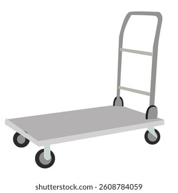 Hand truck,handcart .Hand cart for warehouse. vector