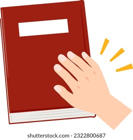 Hand, die versucht, ein Buch zu öffnen