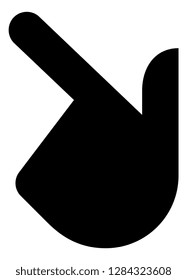 Hand Turn Counter Clockwise Vector Icon