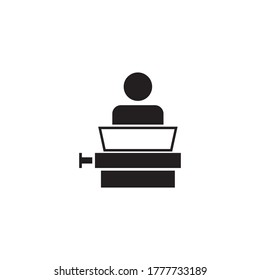 diseño de icono de vector de escritura a mano