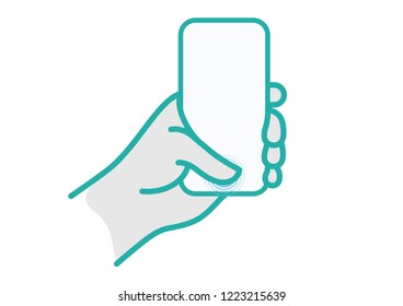 Hand Use Smartphone
