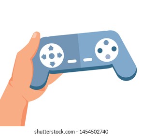 hand user with video game control retro