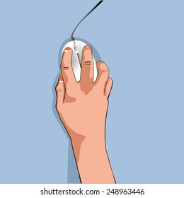 hand using Computer Mouse version 2.