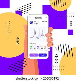 hand using cryptocurrency application on smartphone virtual money wallet banking transaction digital currency