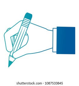 hand using pencil school writing