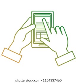 hand using smartphone with fiancial document