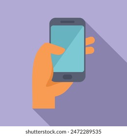 Hand is using a smartphone, possibly browsing an app or playing a game