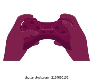 hand using video game control icon