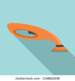 Hand vacuum cleaner icon. Flat illustration of hand vacuum cleaner vector icon for web design