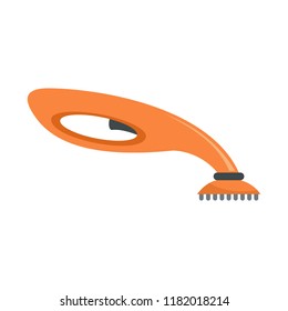 Hand vacuum cleaner icon. Flat illustration of hand vacuum cleaner vector icon for web design