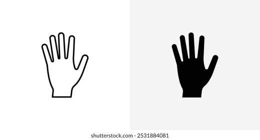 Conjunto de iconos de vector de mano. Ilustrador de Vector de stock. EPS 10