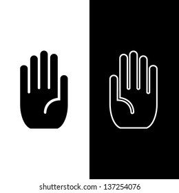 Hand vector