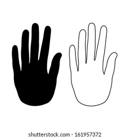 Hand vector