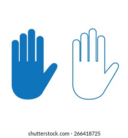 Hand vector