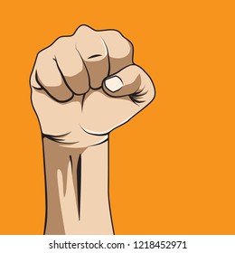 Hand vector with cartoon style