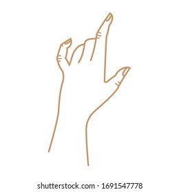 Hand vector collection, Hands illustration, hand positions, different hand colors, different hands