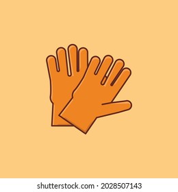 icono de color plano del vector de mano