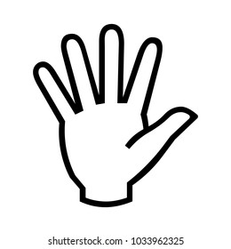 Hand Vector Icon Stock Vector (Royalty Free) 1033962325 | Shutterstock