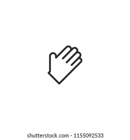 Hand vector icon.