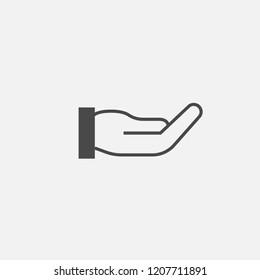 Hand vector icon