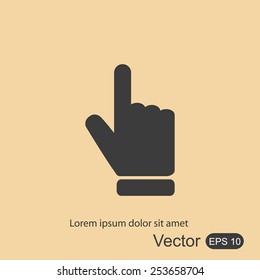 Hand vector icon