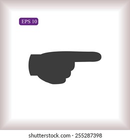 Hand vector icon