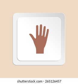 Hand vector icon 