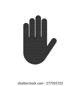  Hand - vector icon