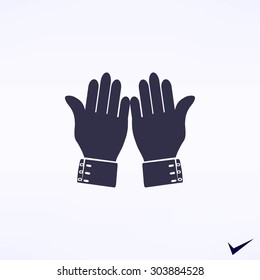 hand vector icon hand vector icon